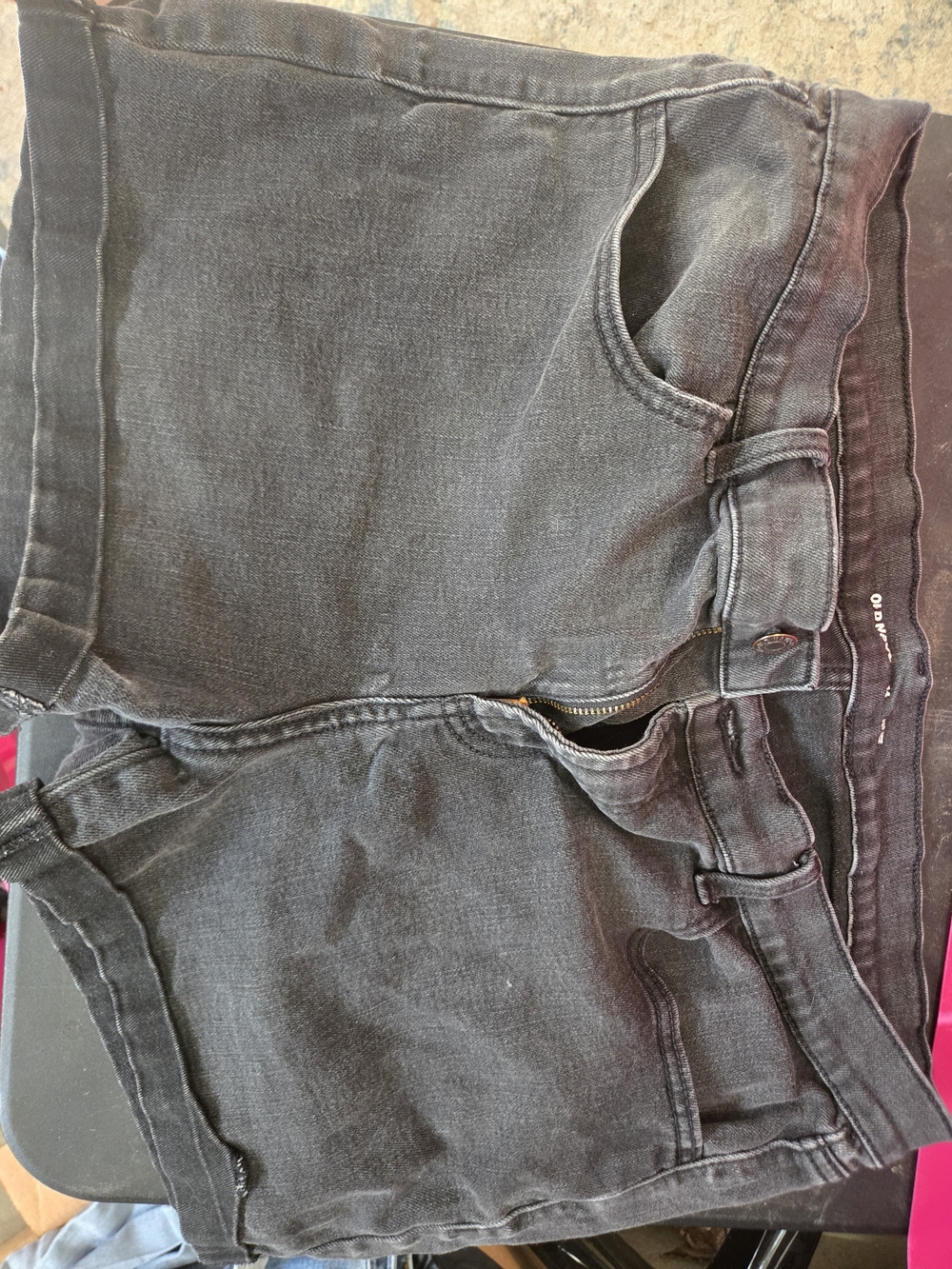 Black Denim Shorts
